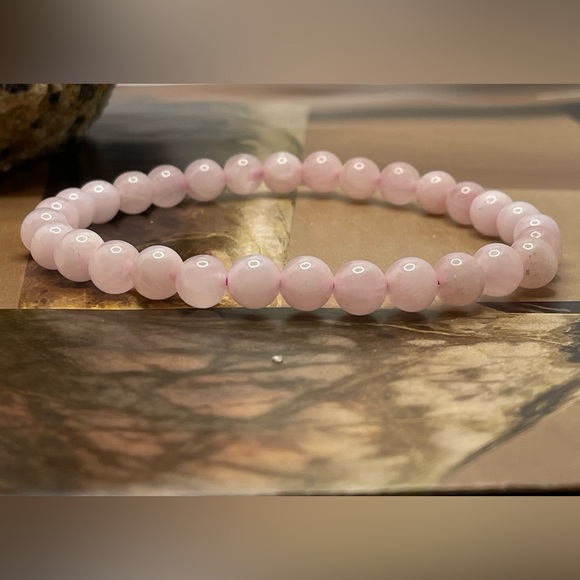 Rose Quartz Bracelet Natural gemstone bracelet - Picture 6 of 8